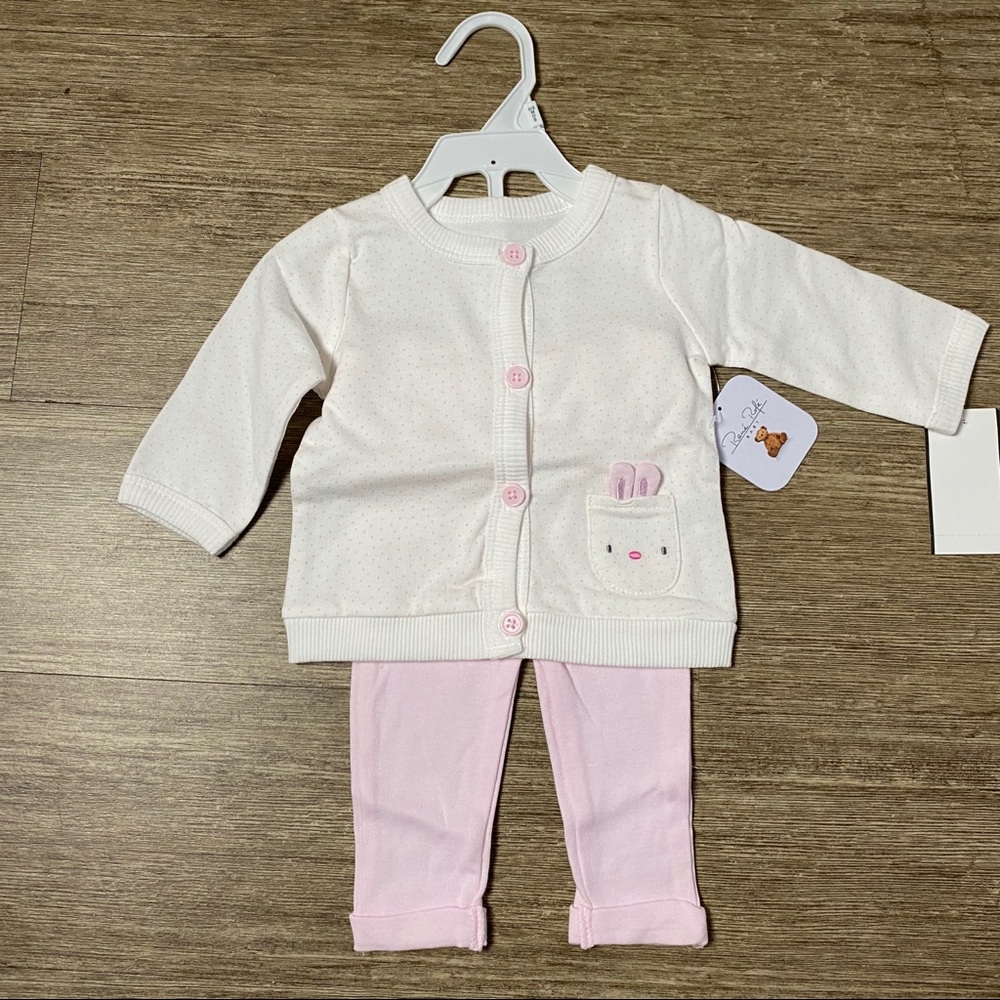Rene Rofe Baby Bunny Cardigan Set